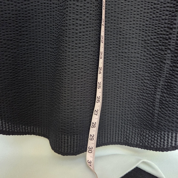 Casa Cabana Women's XL Black Button Shirt XL Waffle Texture - Picture 7 of 10